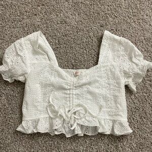 Lace crop top